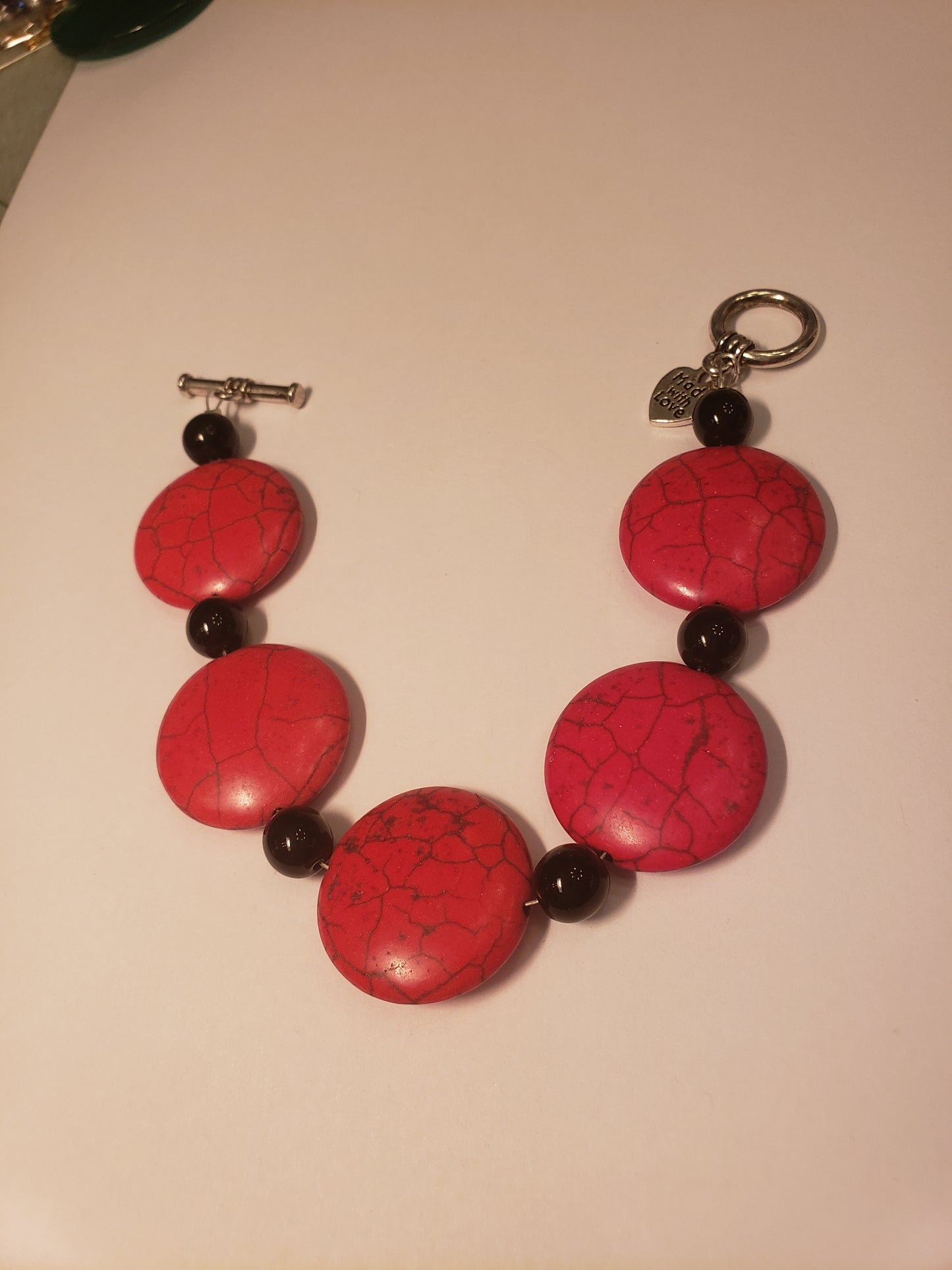 #134B Big Red Bracelet