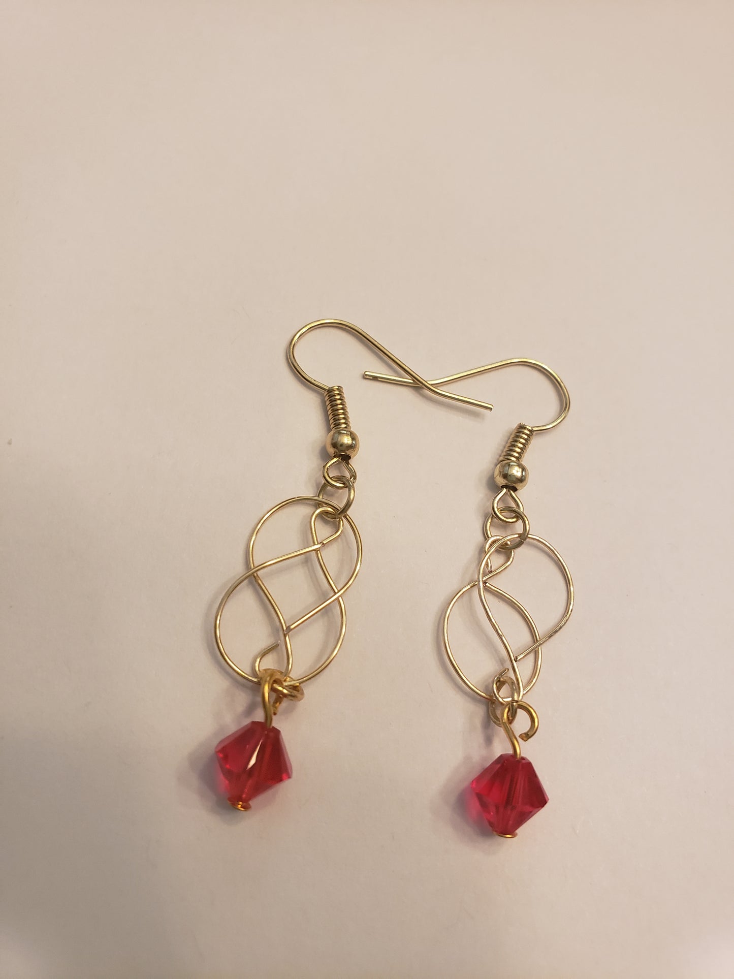 139E Figure 8 Red Earrings