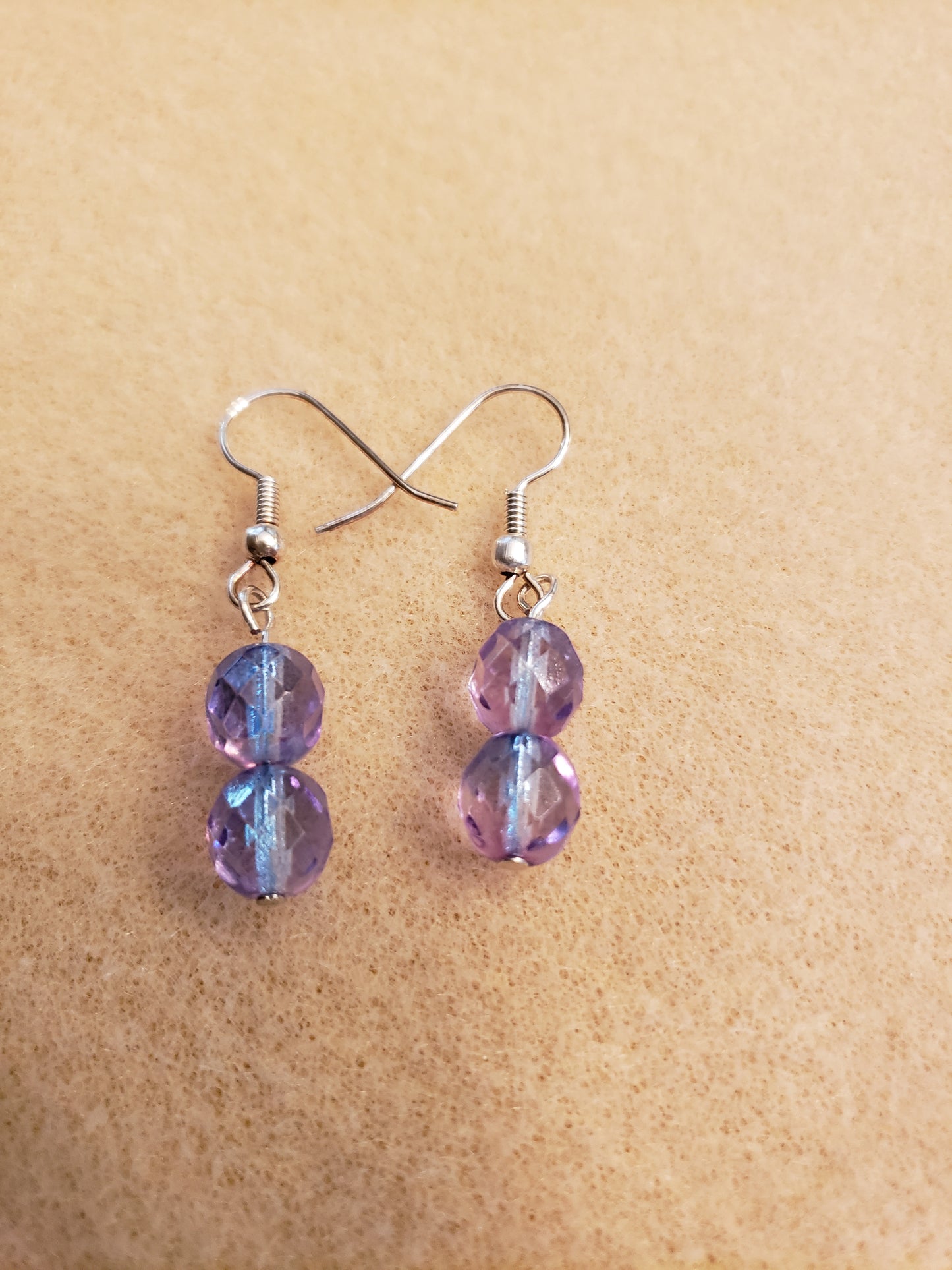 6E Rainbow Beaded Earrings