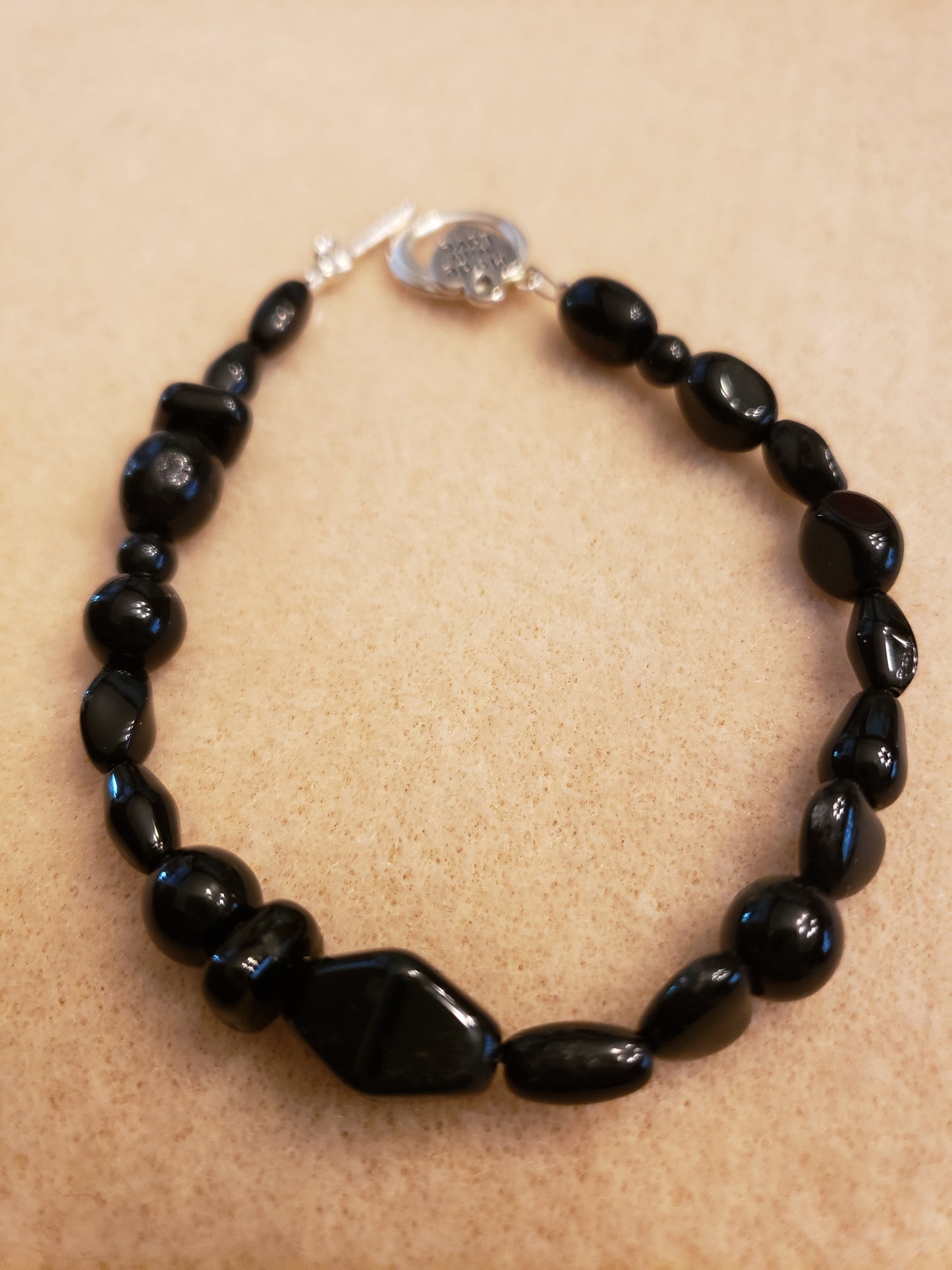 62B Multishaped Black Bracelet