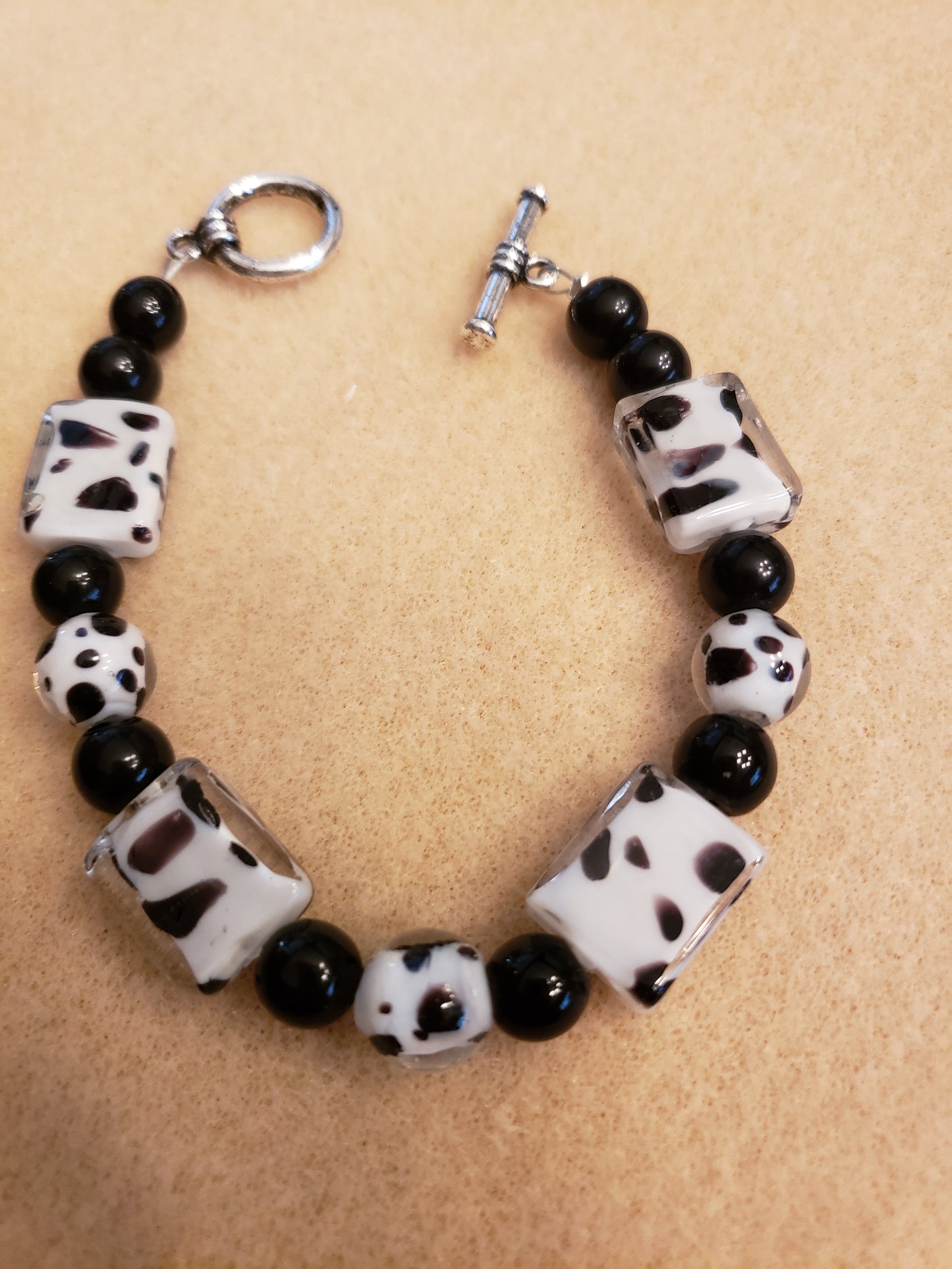 39B Black leopard Bracelet