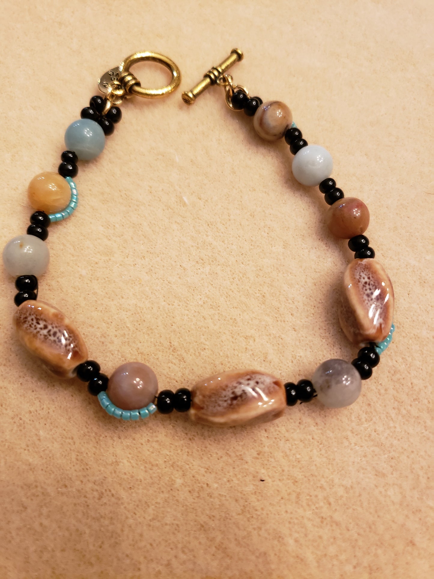 516B Winding Seed Bead Bracelet