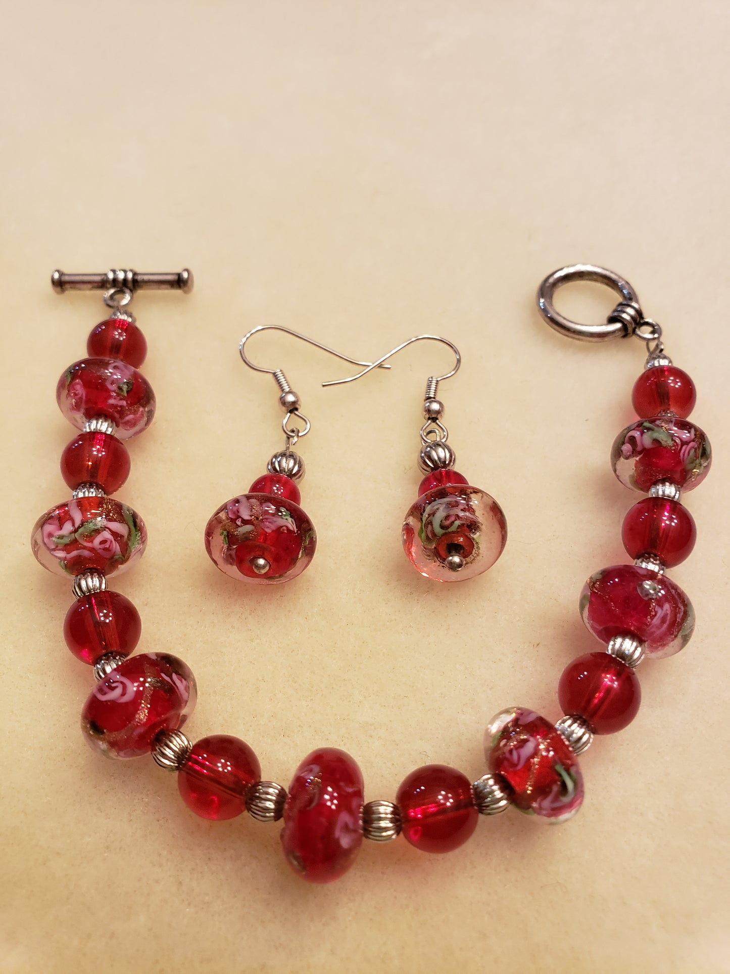 997BE Red Flower Set