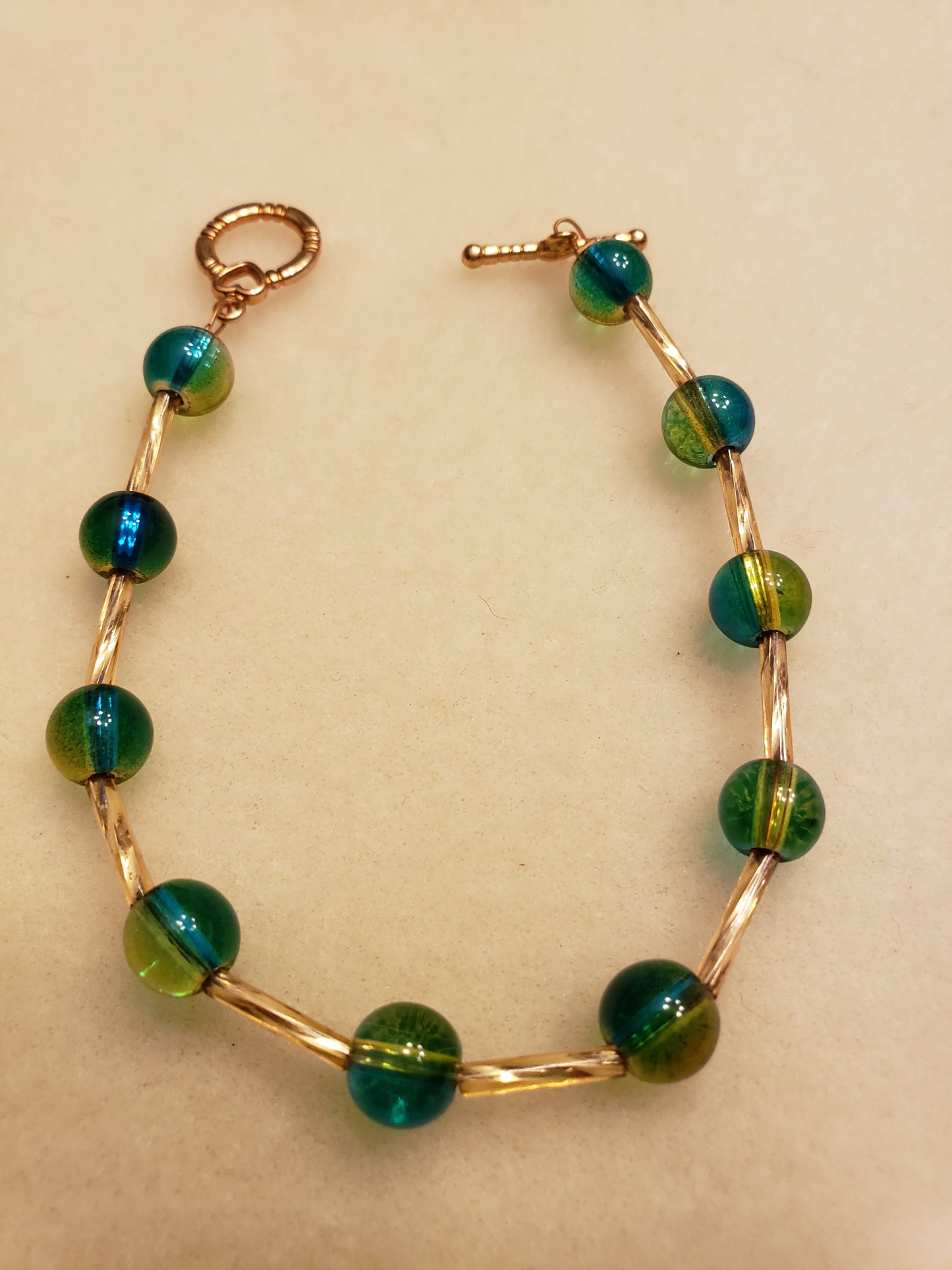 7038B Golden Charm Bracelet