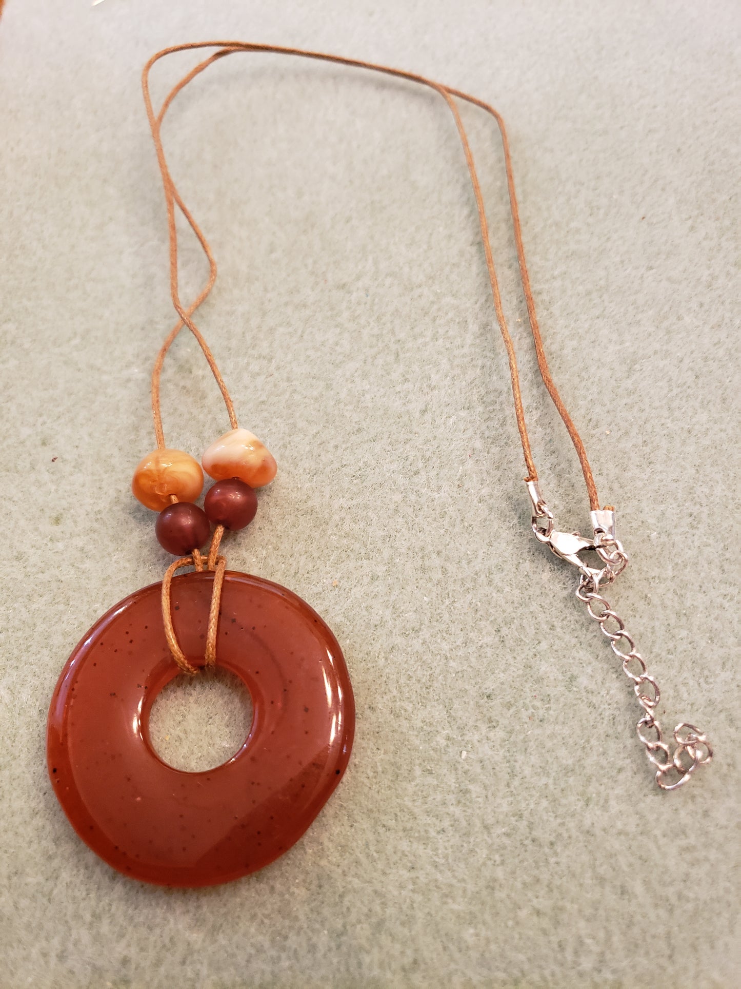 1070N Donut Pendant Necklace