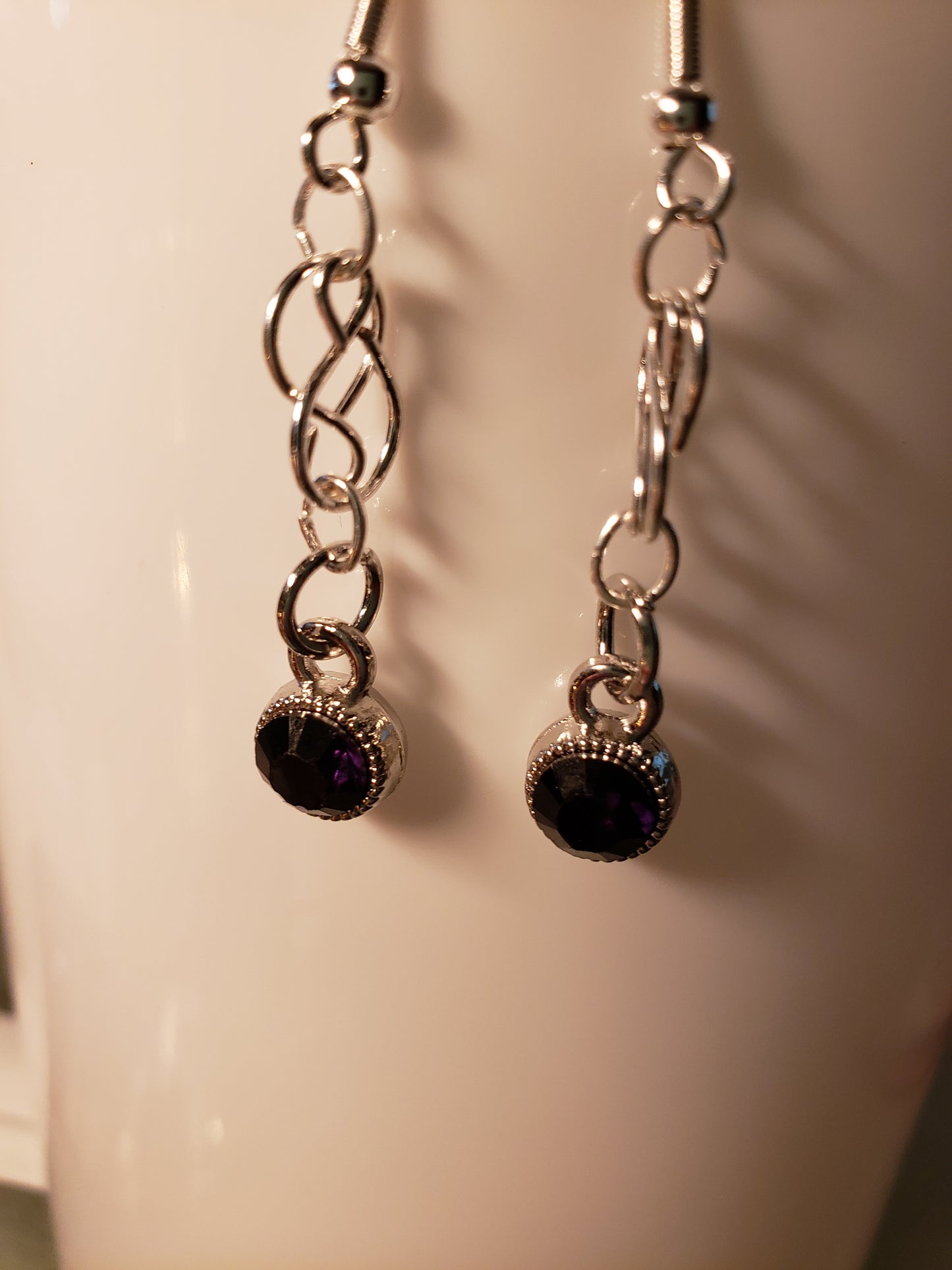 157E Framed Crystal Earrings