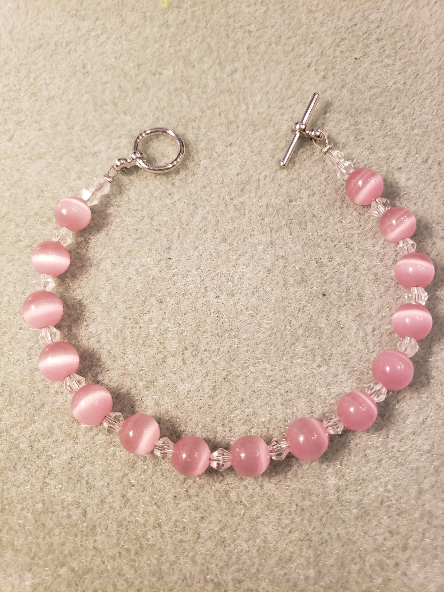18B Pink Two-tone Bracelet