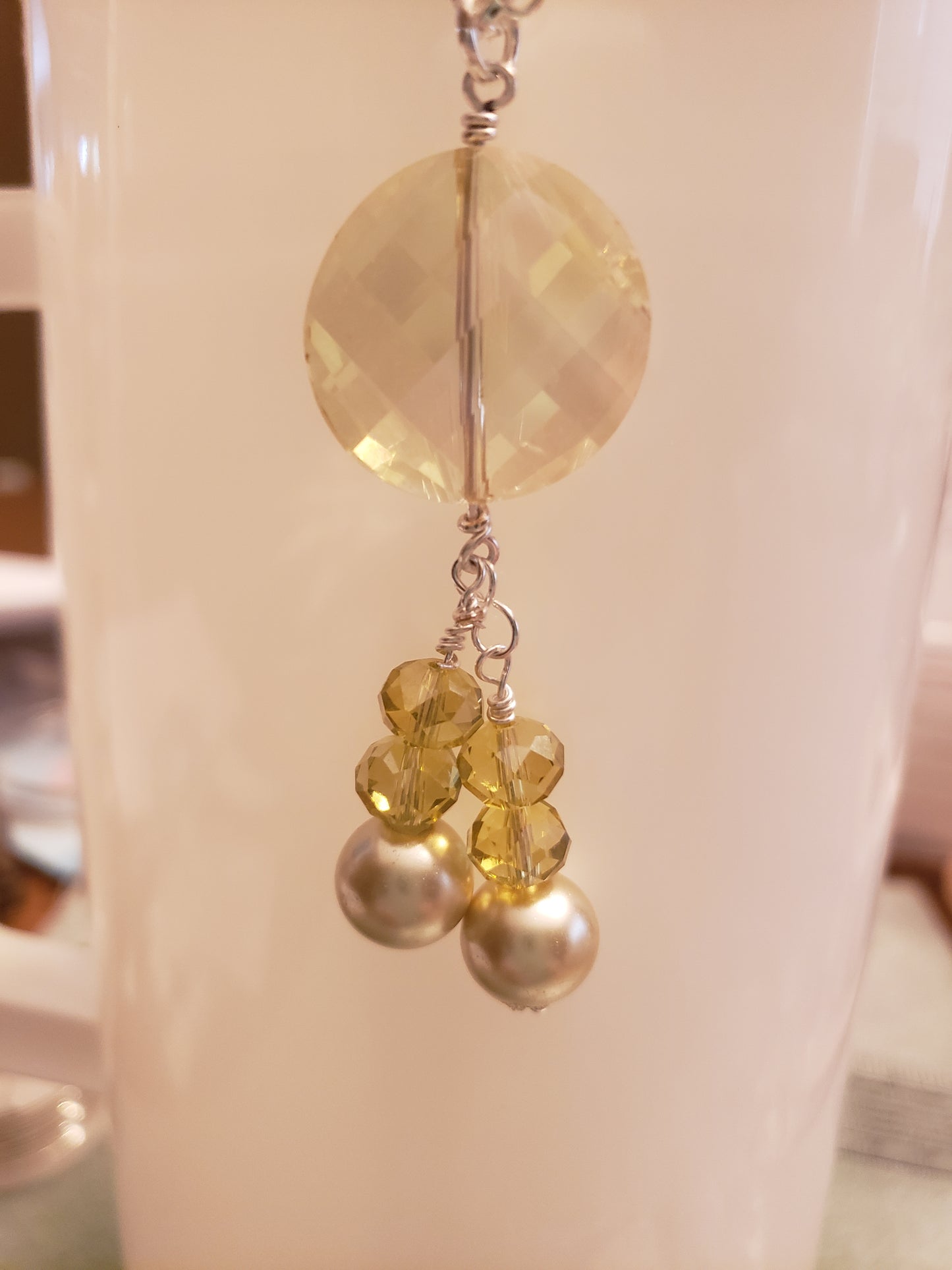 1074N Golden Pearl Necklace