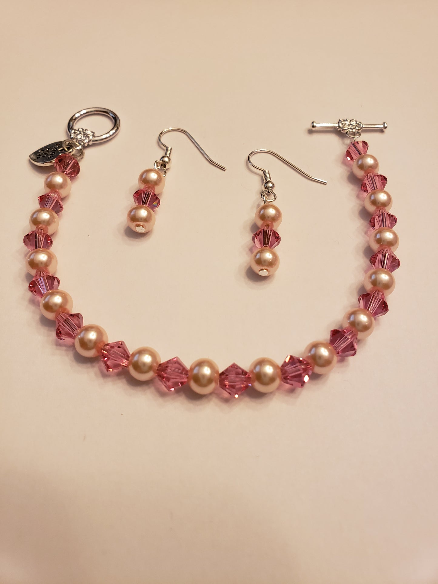 1B Pink Crystal Bracelet