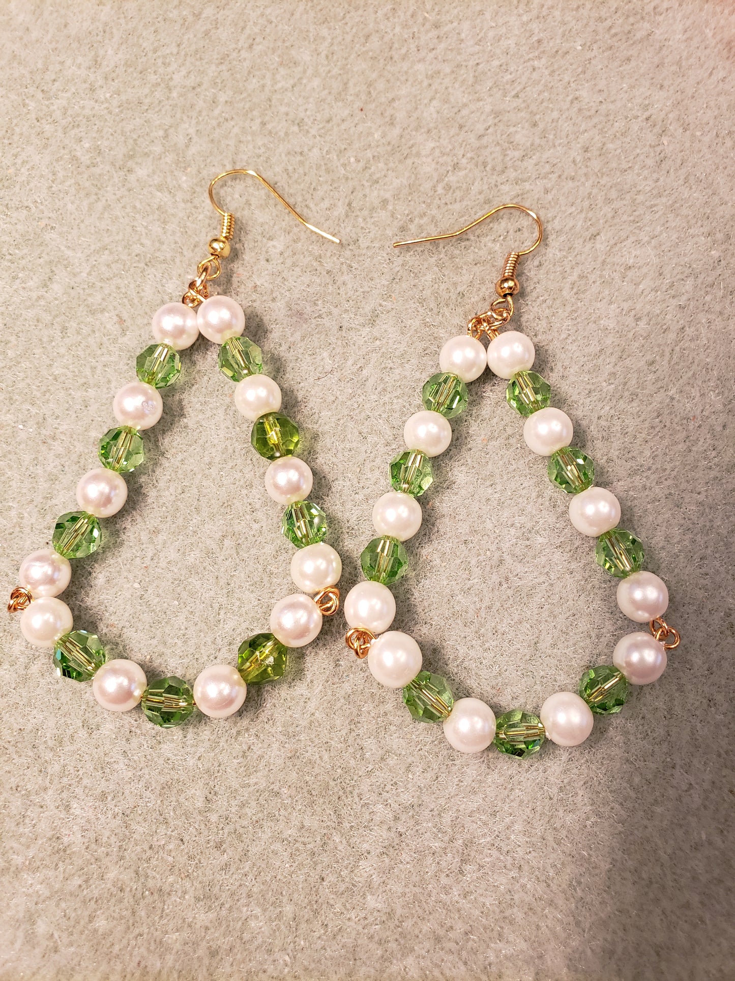 75E Triangular Crystal Earrings