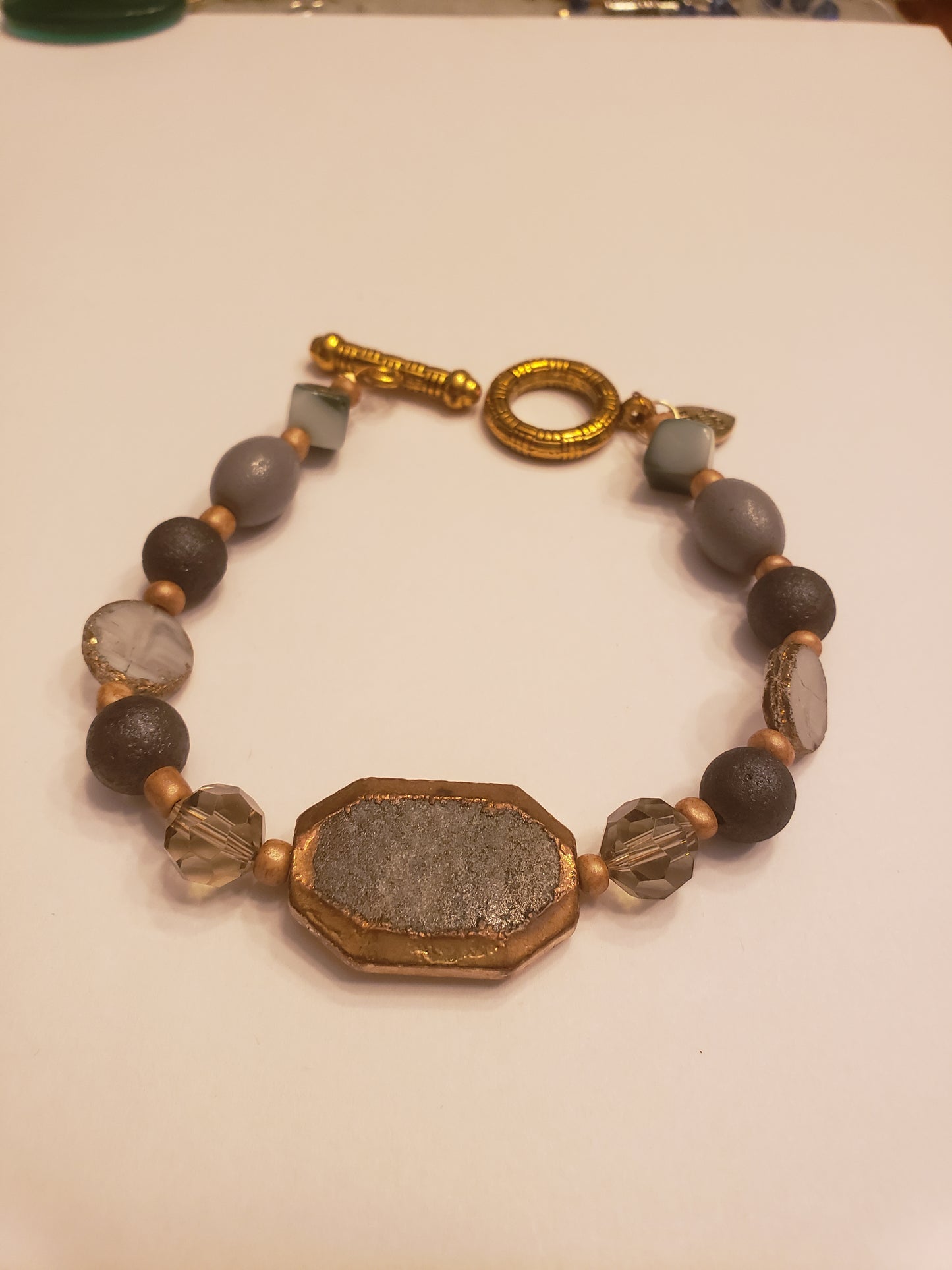 111B Gray Stone Bracelet
