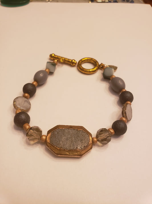 111B Gray Stone Bracelet