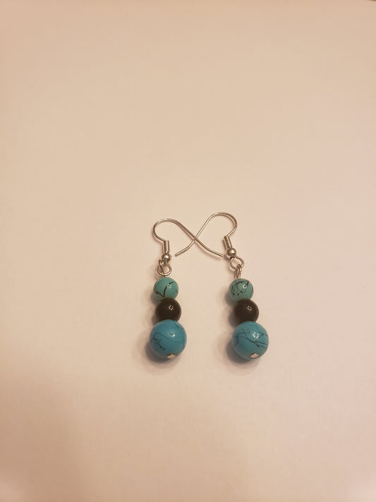 89E Turquoise Duo Earrings