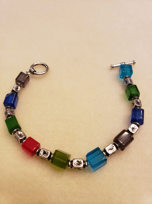 15B Square Rainbow Bracelet