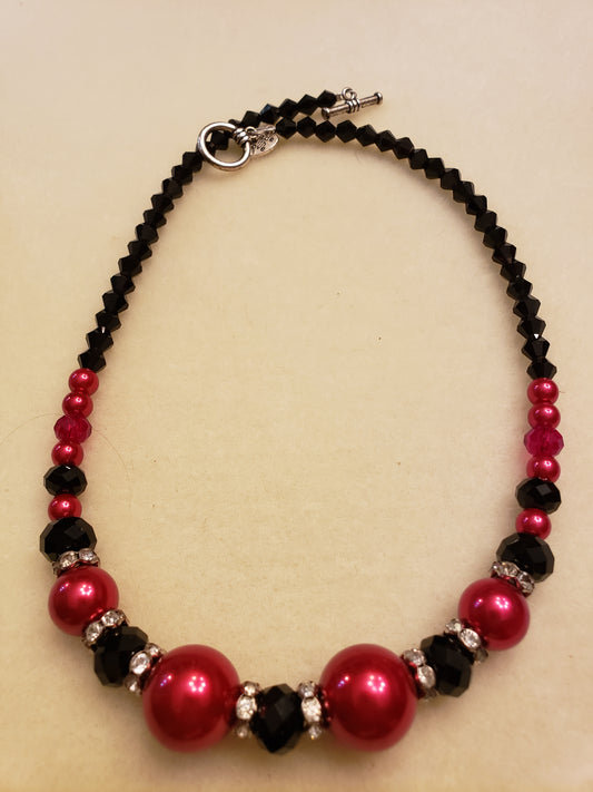 155NE  Red Pearl Set