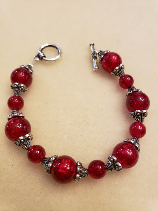 7016B Red Vintage Bracelet