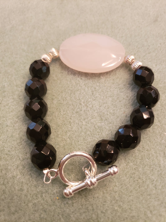 70B Large Pink Bead Bracelet