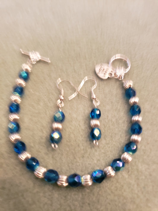 9BE Silver Blue Set