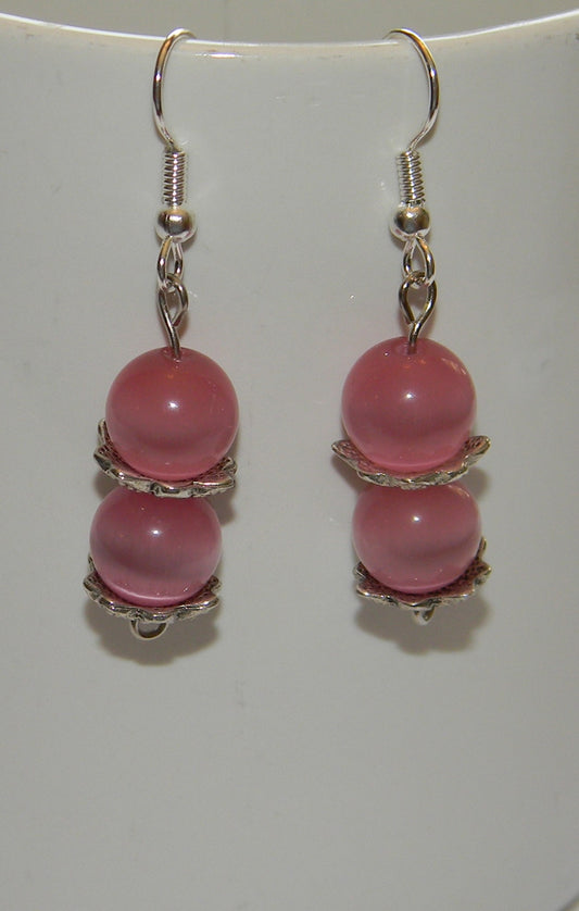 0001E Two-Toned Pink Earrings