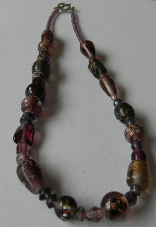 27N Vintage Purple Necklace